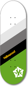 Stripe Green - yellowood fingerboard fingerskate