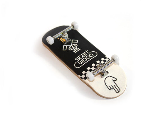 Startwood Fingerboard - Black complete - yellowood fingerboard fingerskate