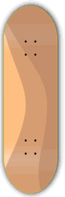 Browny - yellowood fingerboard fingerskate