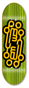 Logo Green - yellowood fingerboard fingerskate