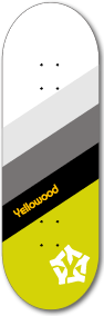Stripe yellow - yellowood fingerboard fingerskate