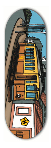 Porto Electric tram - yellowood fingerboard fingerskate