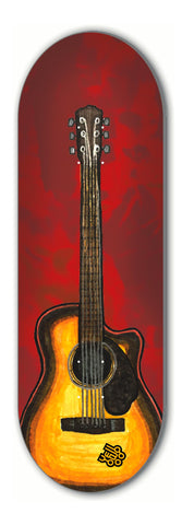 Guitar - yellowood fingerboard fingerskate