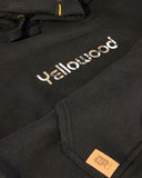 hoodie logo black - yellowood fingerboard fingerskate