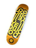 Logo skateboard deck - yellowood fingerboard fingerskate