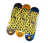 Logo skateboard deck - yellowood fingerboard fingerskate