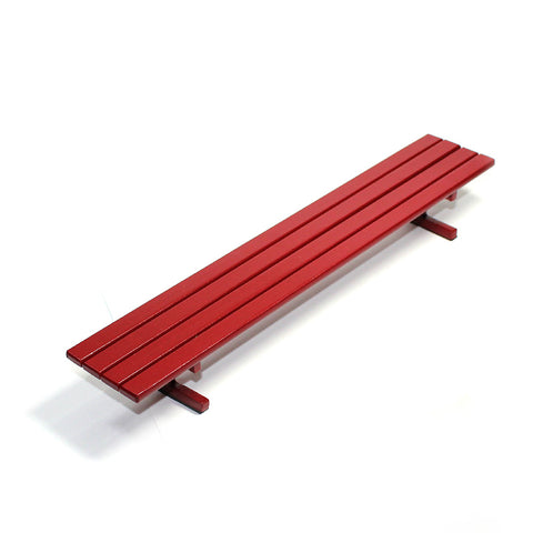 Red metal bench - yellowood fingerboard fingerskate