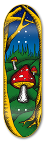 Mushroom - yellowood fingerboard fingerskate