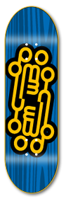 Logo Blue - yellowood fingerboard fingerskate