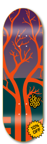 Tree orange - yellowood fingerboard fingerskate