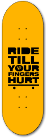 Ride Engrave - yellowood fingerboard fingerskate